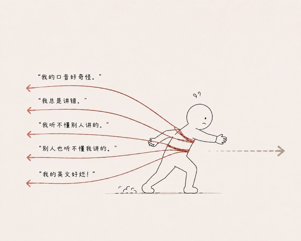 过去的英文经历拉住了表达与自信